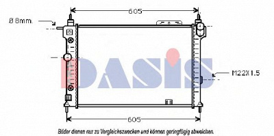AKS DASIS 151460n -  Радиатор, охлаждение двигателя